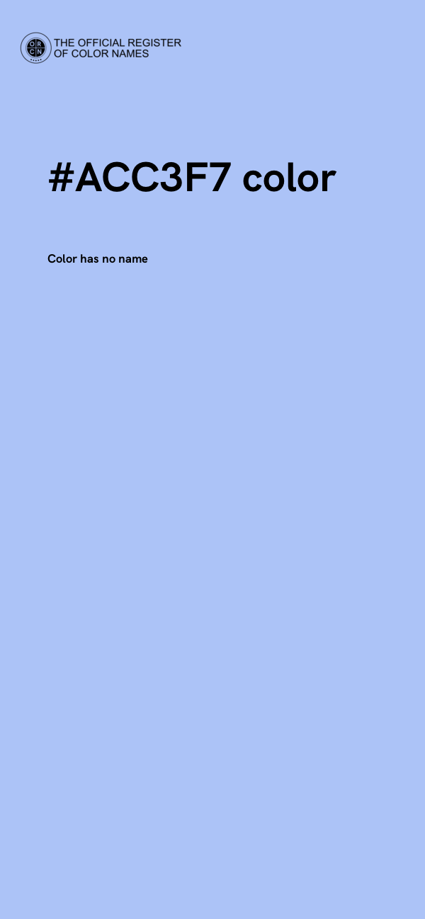 #ACC3F7 color image