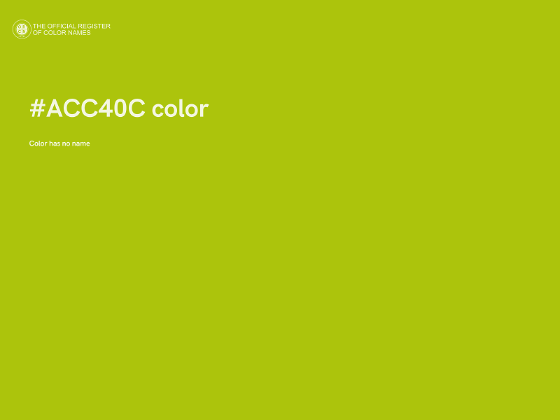 #ACC40C color image