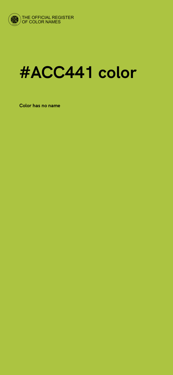 #ACC441 color image
