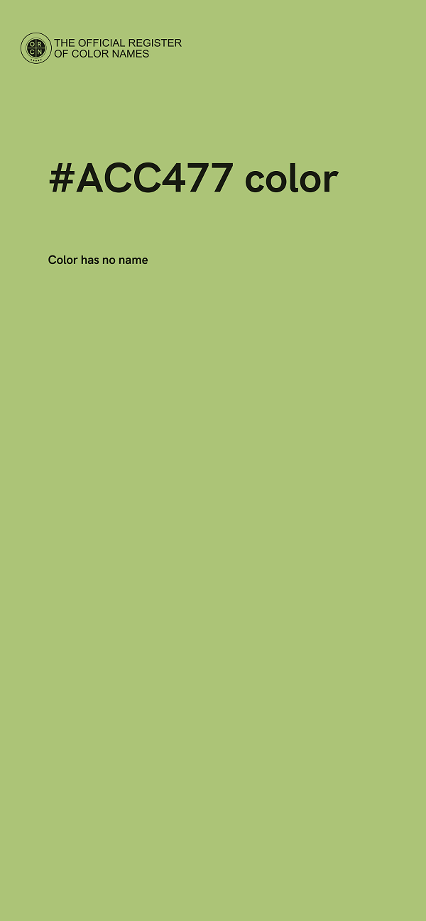 #ACC477 color image