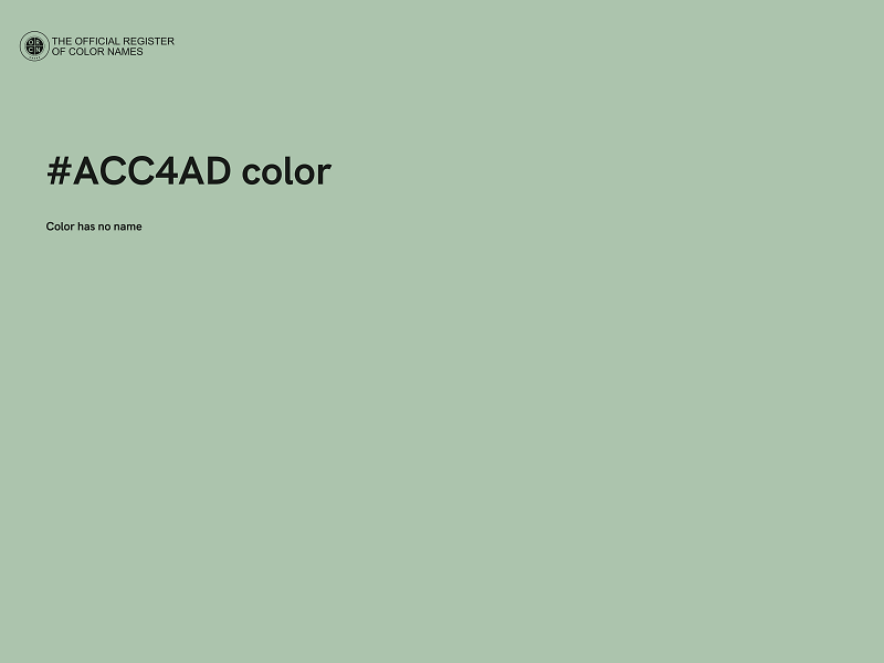 #ACC4AD color image
