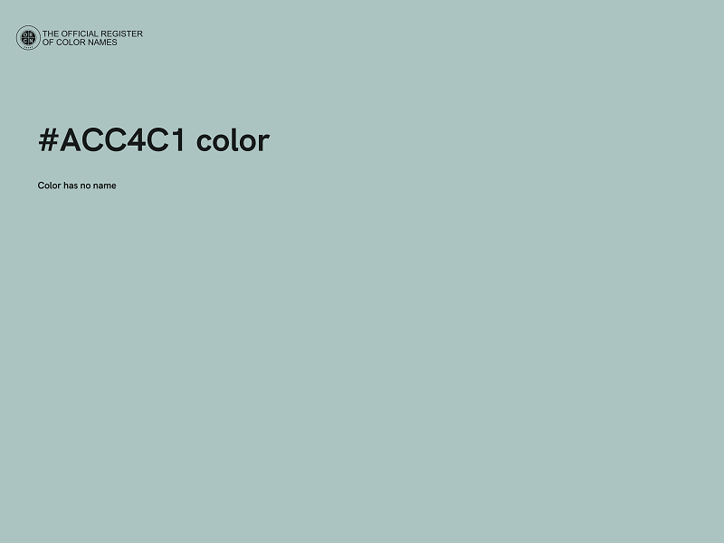 #ACC4C1 color image