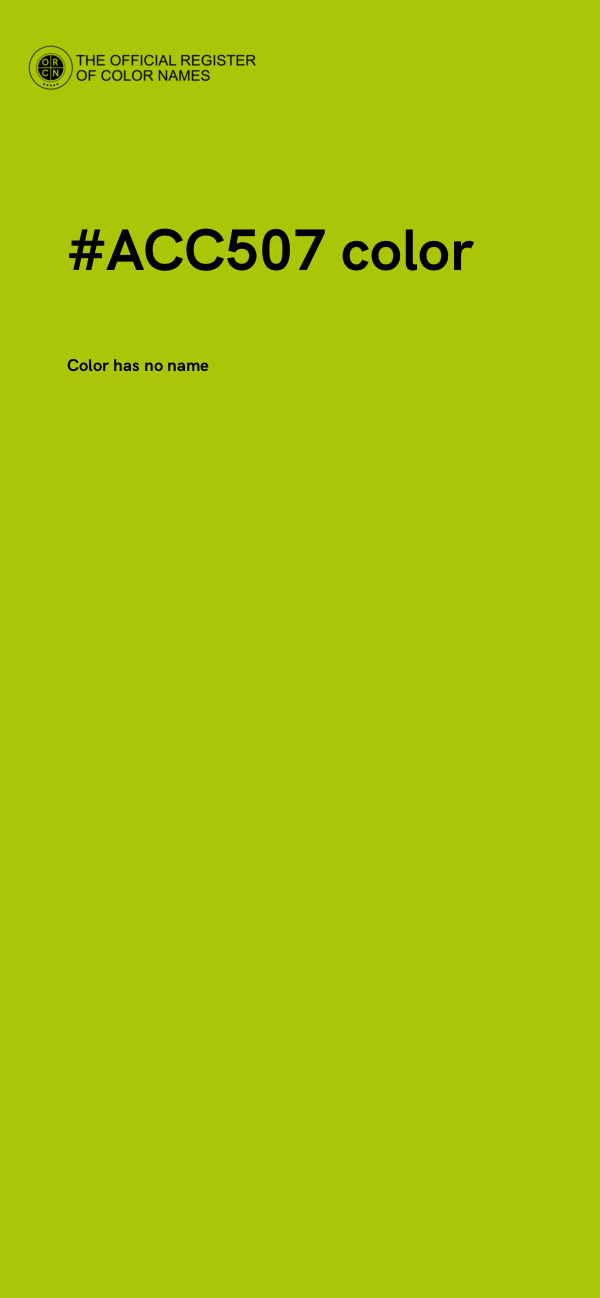 #ACC507 color image
