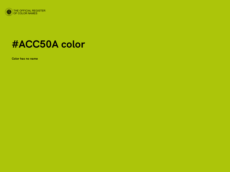 #ACC50A color image