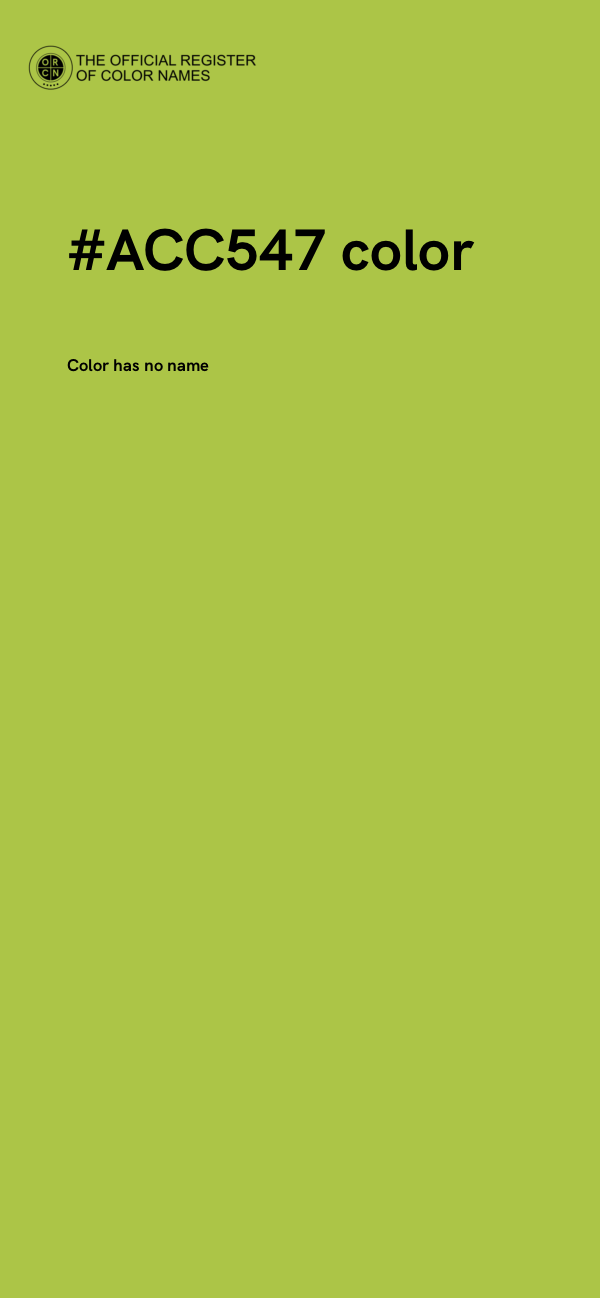 #ACC547 color image