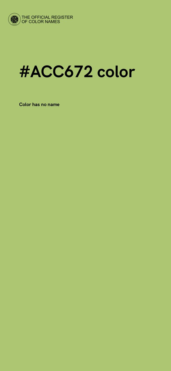 #ACC672 color image