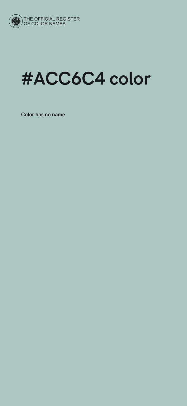 #ACC6C4 color image