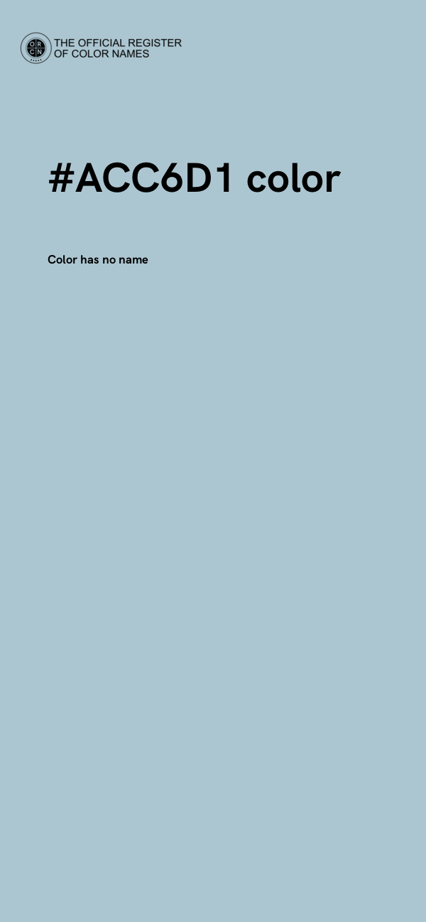 #ACC6D1 color image