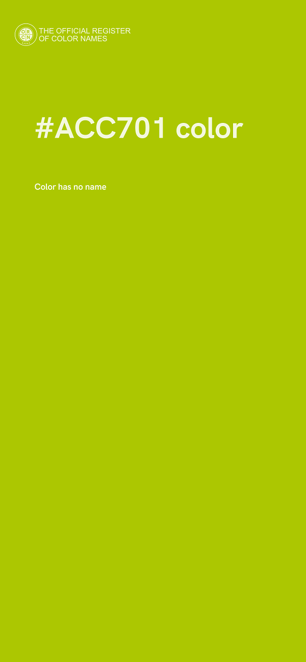 #ACC701 color image