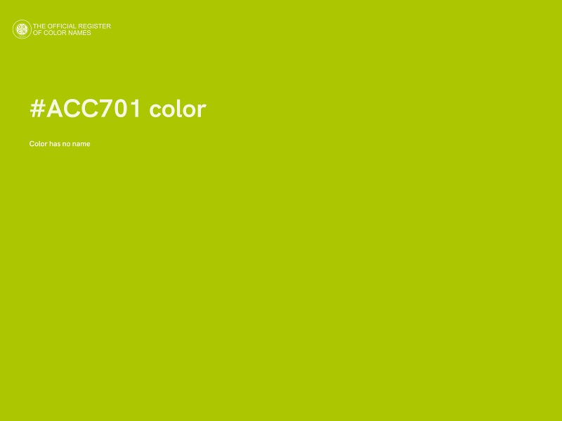 #ACC701 color image