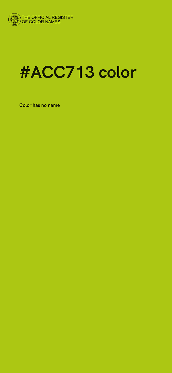 #ACC713 color image