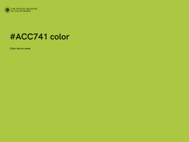 #ACC741 color image