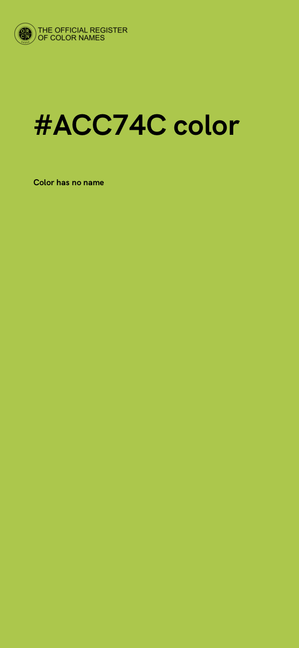 #ACC74C color image