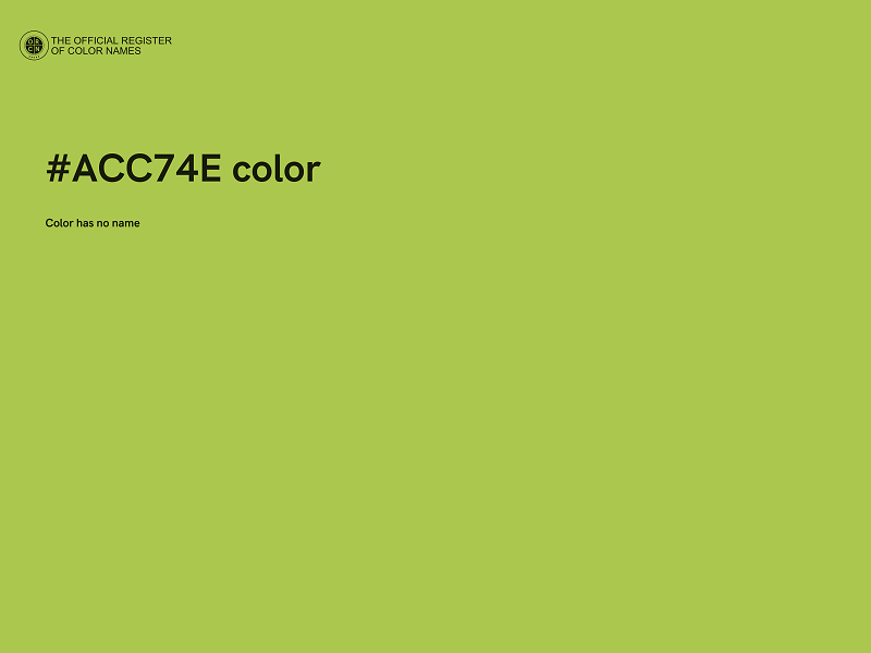 #ACC74E color image