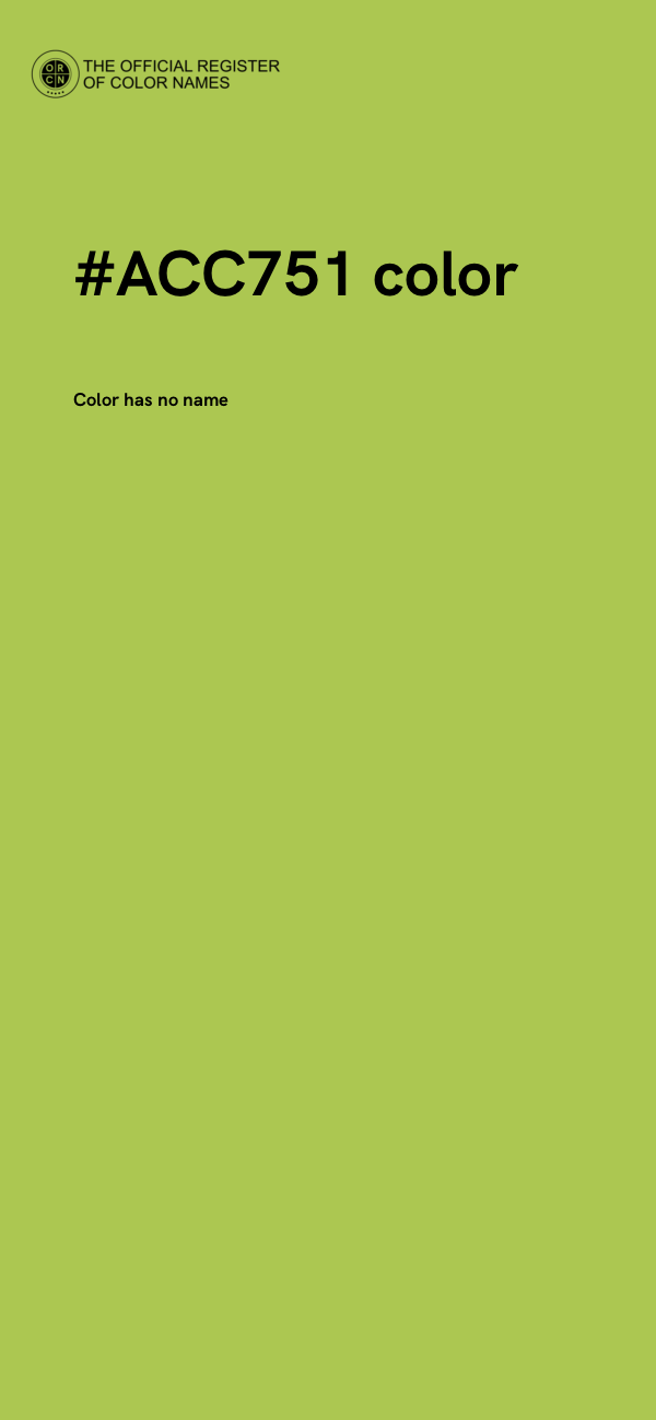 #ACC751 color image