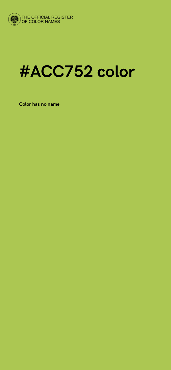 #ACC752 color image