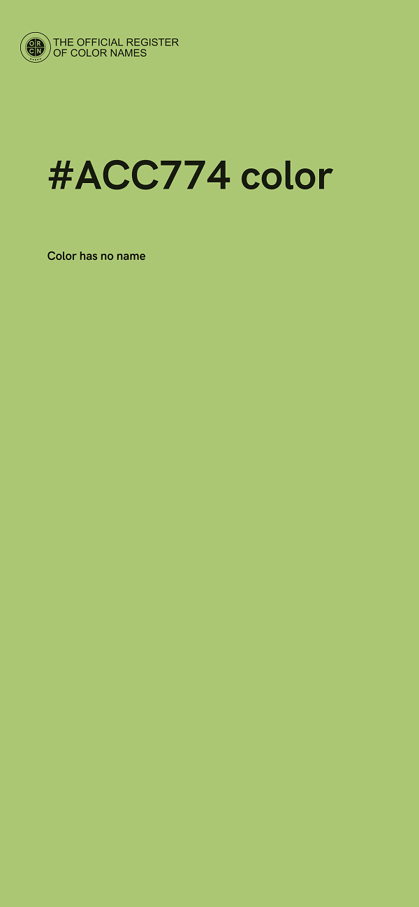 #ACC774 color image