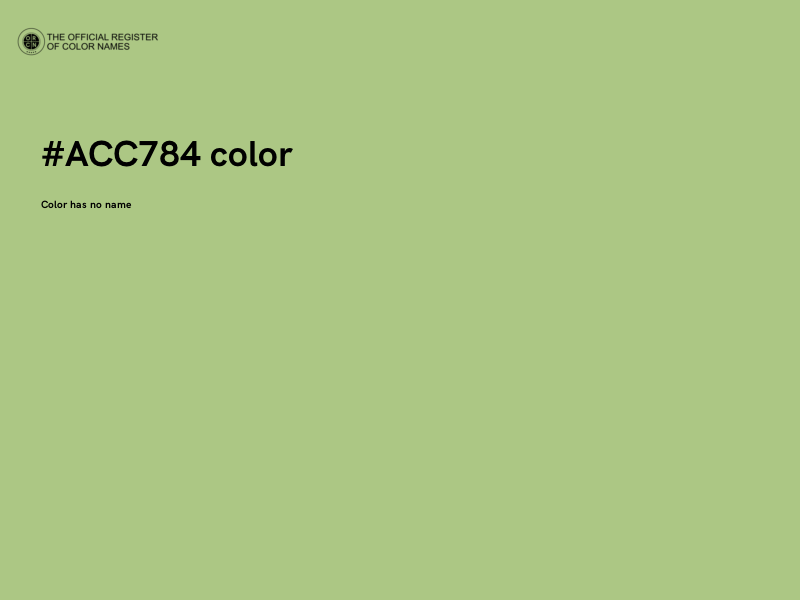 #ACC784 color image