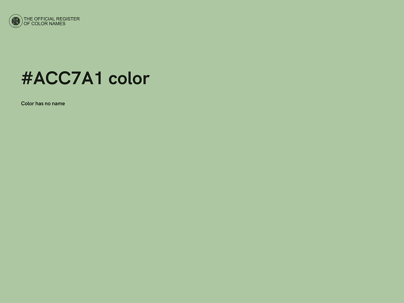 #ACC7A1 color image