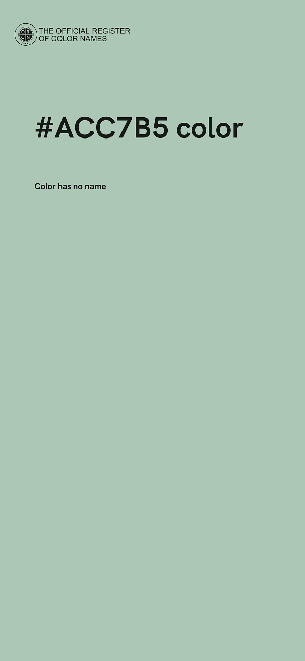 #ACC7B5 color image