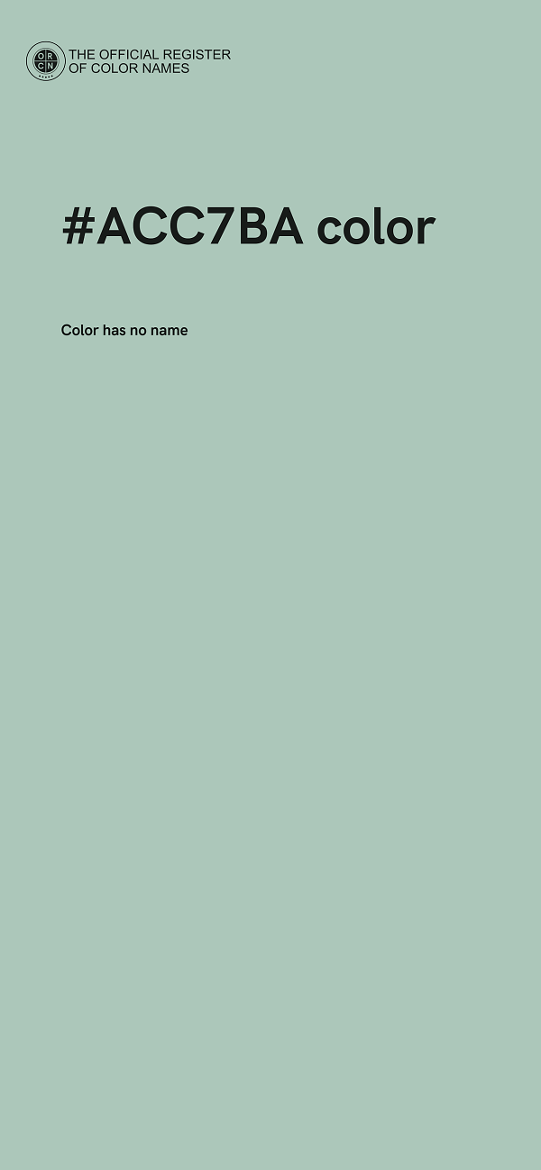 #ACC7BA color image