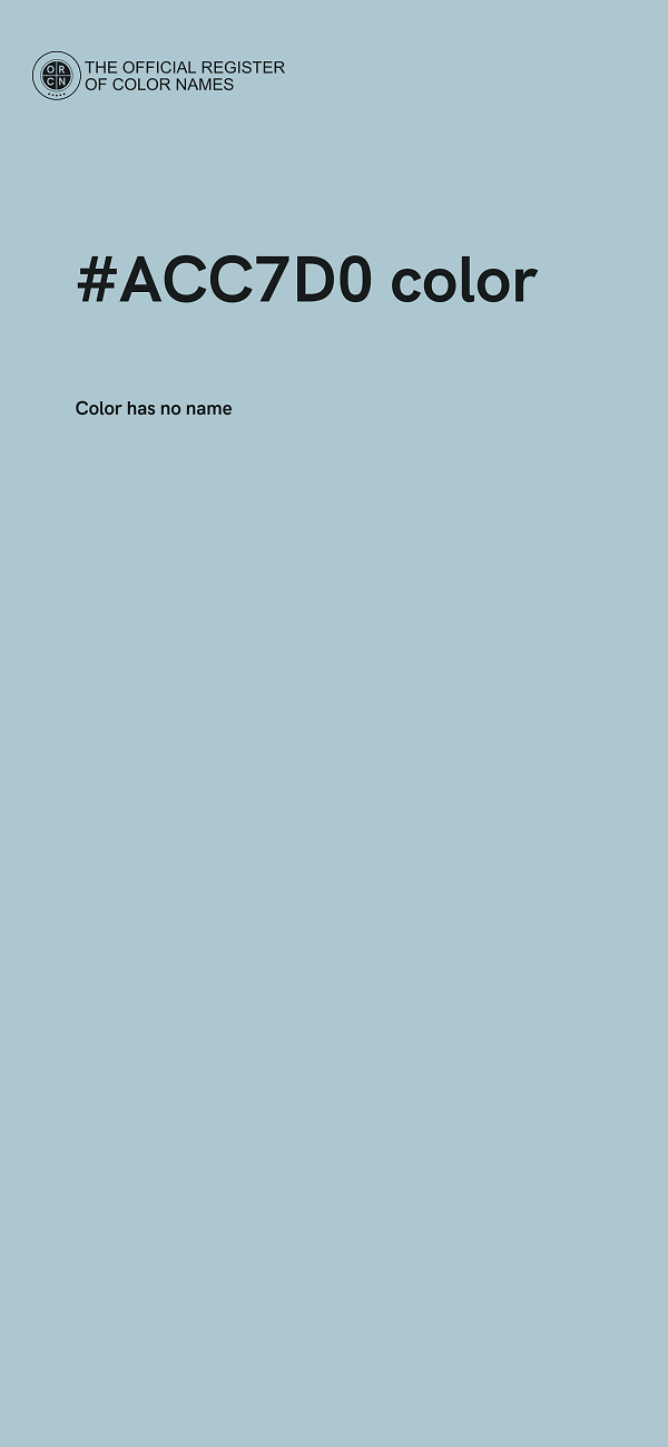 #ACC7D0 color image