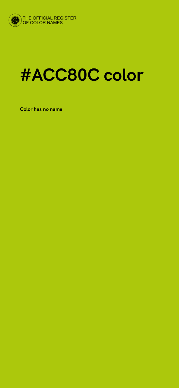 #ACC80C color image