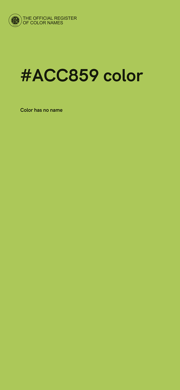 #ACC859 color image
