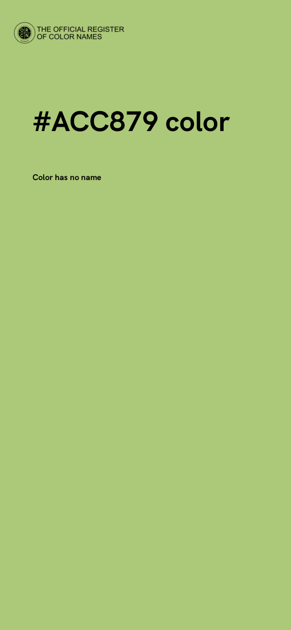 #ACC879 color image