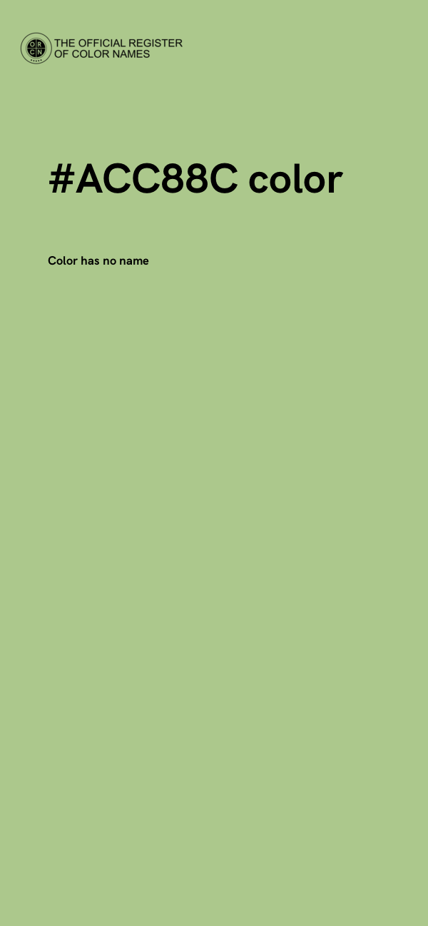 #ACC88C color image