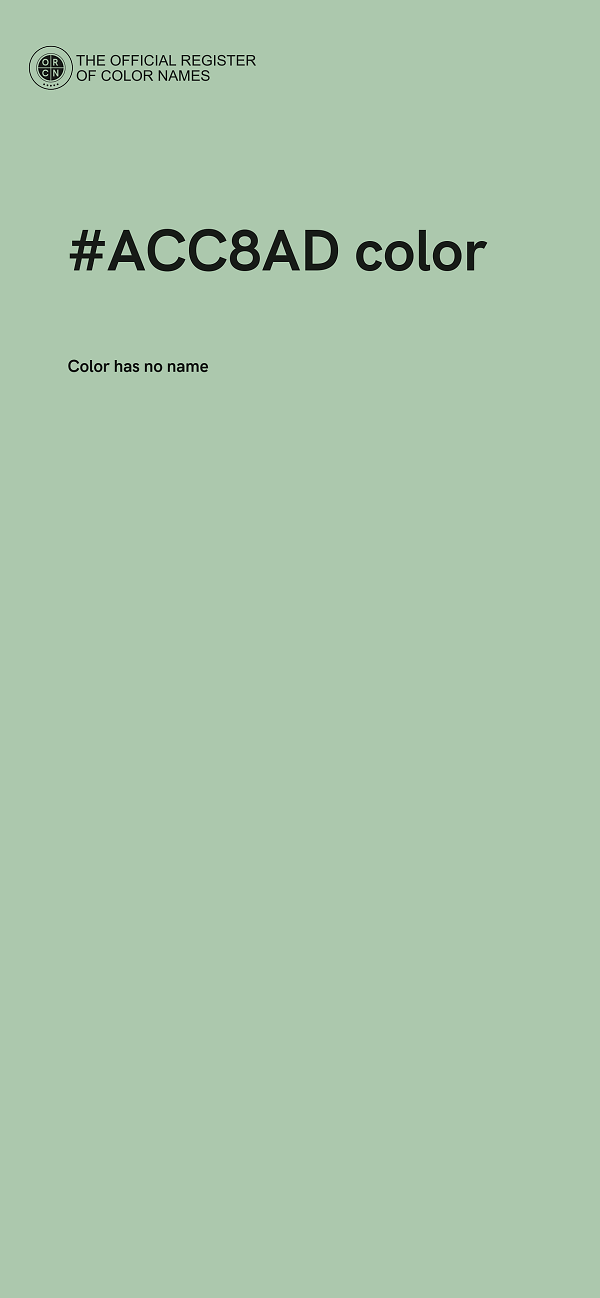 #ACC8AD color image