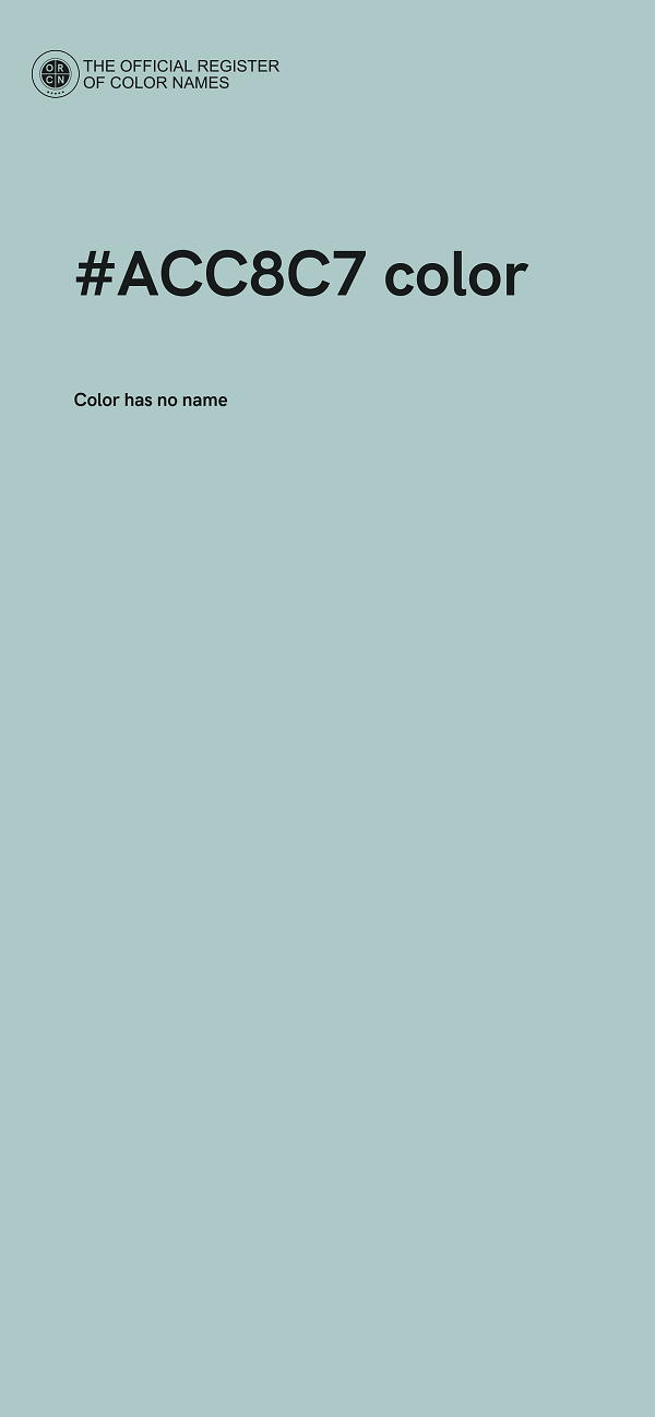 #ACC8C7 color image