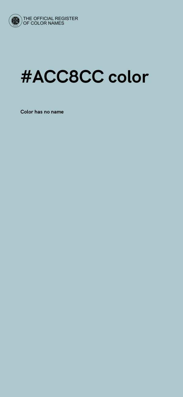 #ACC8CC color image