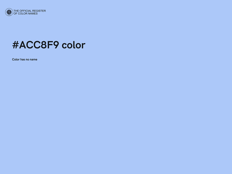 #ACC8F9 color image