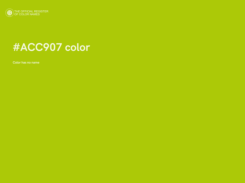 #ACC907 color image