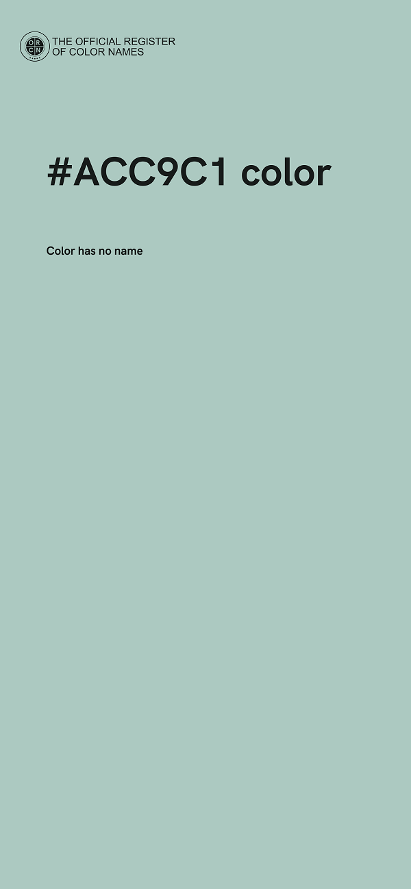 #ACC9C1 color image