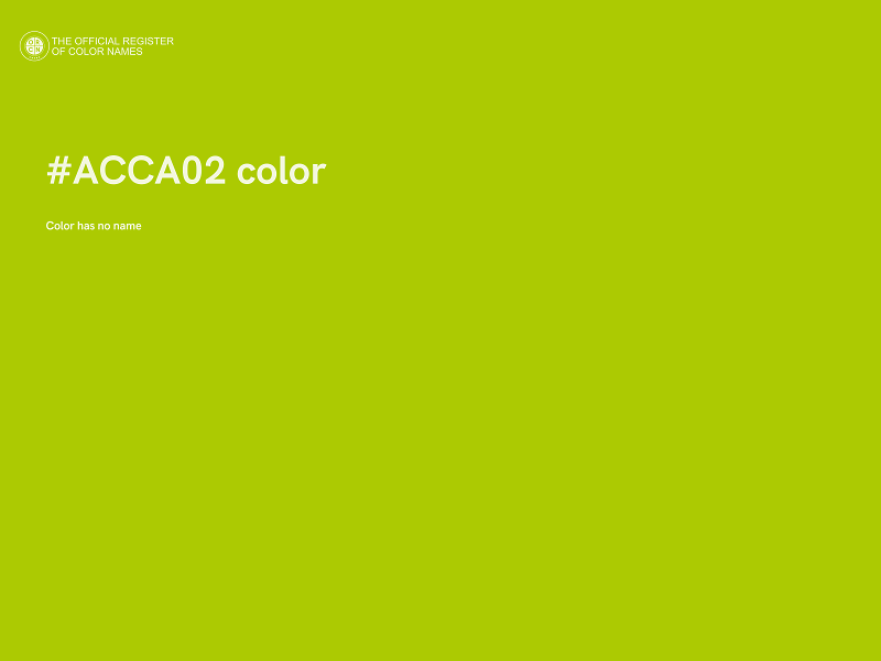 #ACCA02 color image