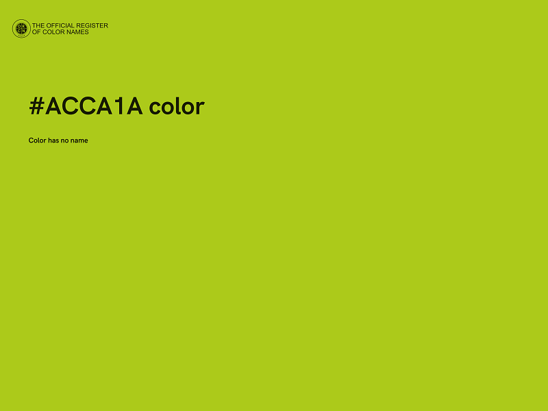 #ACCA1A color image