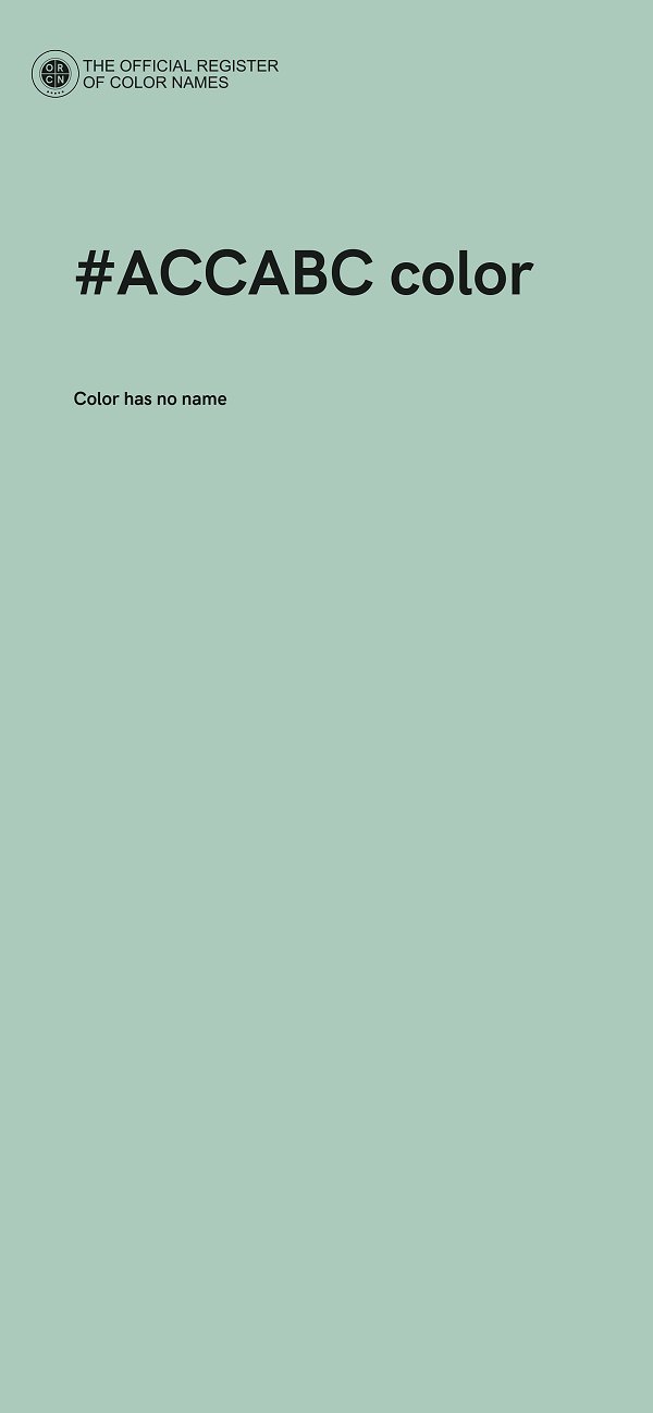 #ACCABC color image