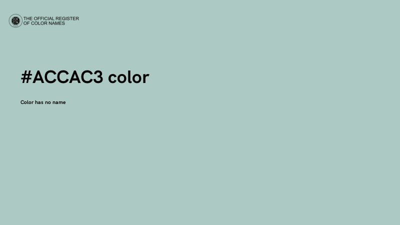 #ACCAC3 color image