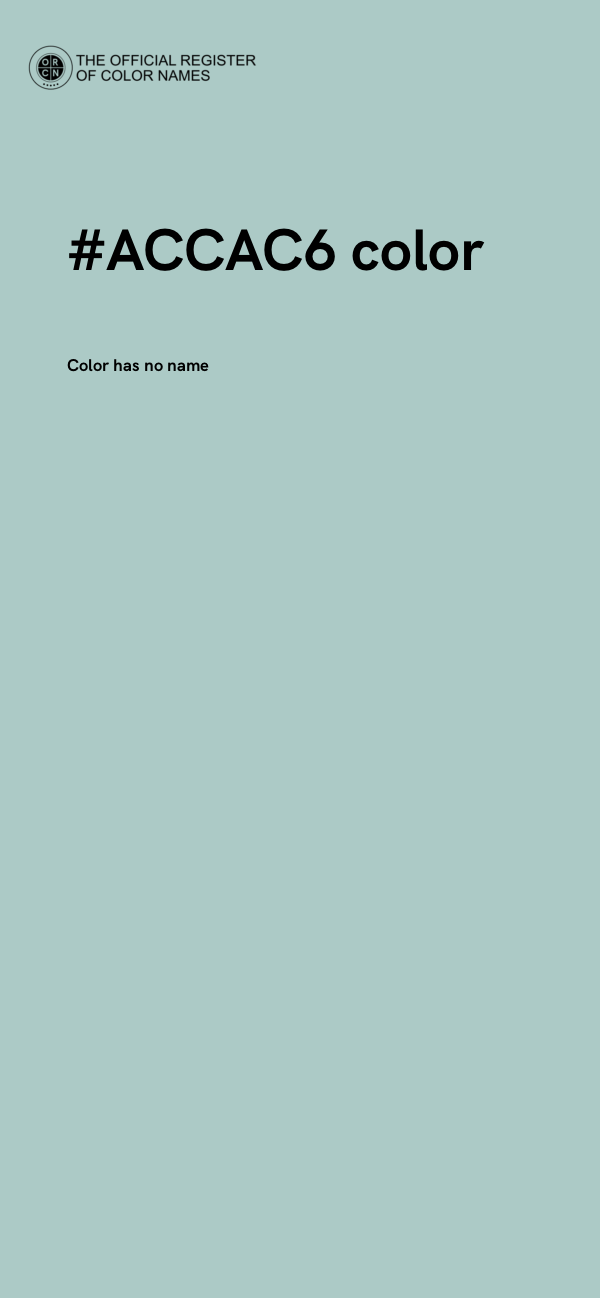 #ACCAC6 color image