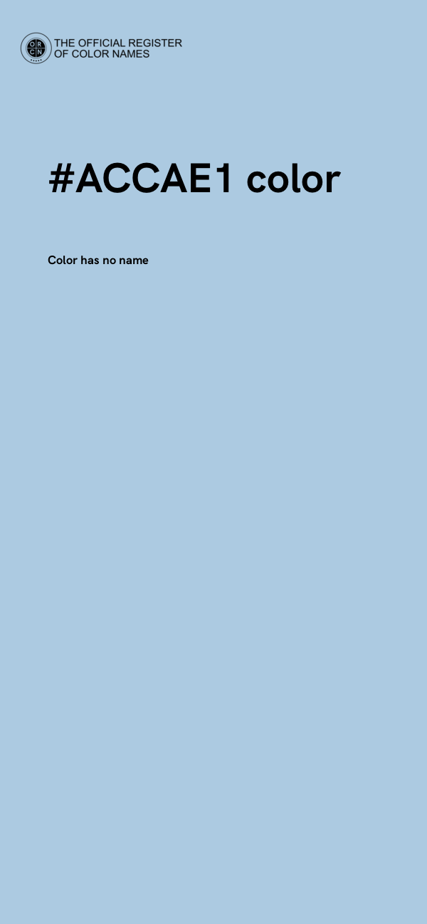 #ACCAE1 color image