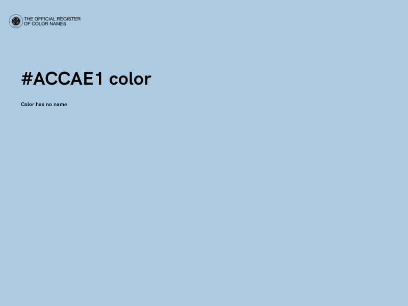 #ACCAE1 color image