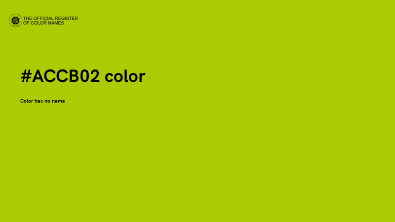 #ACCB02 color image
