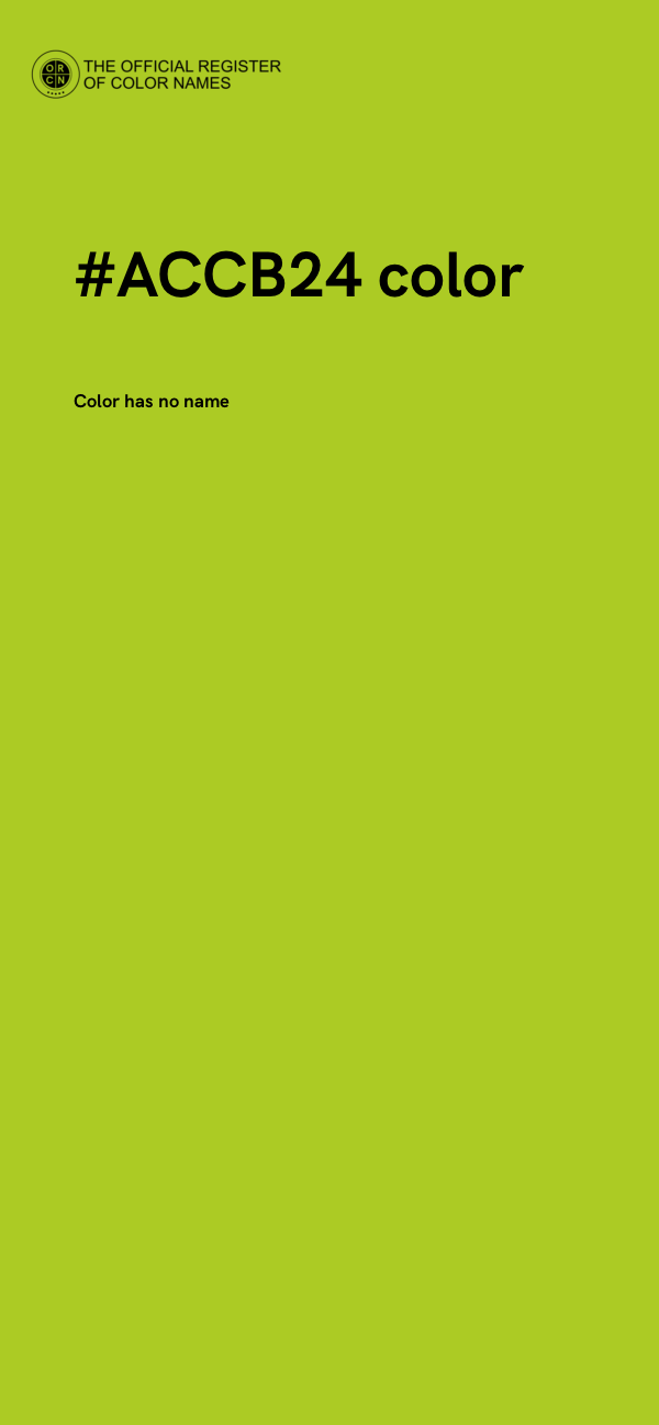 #ACCB24 color image