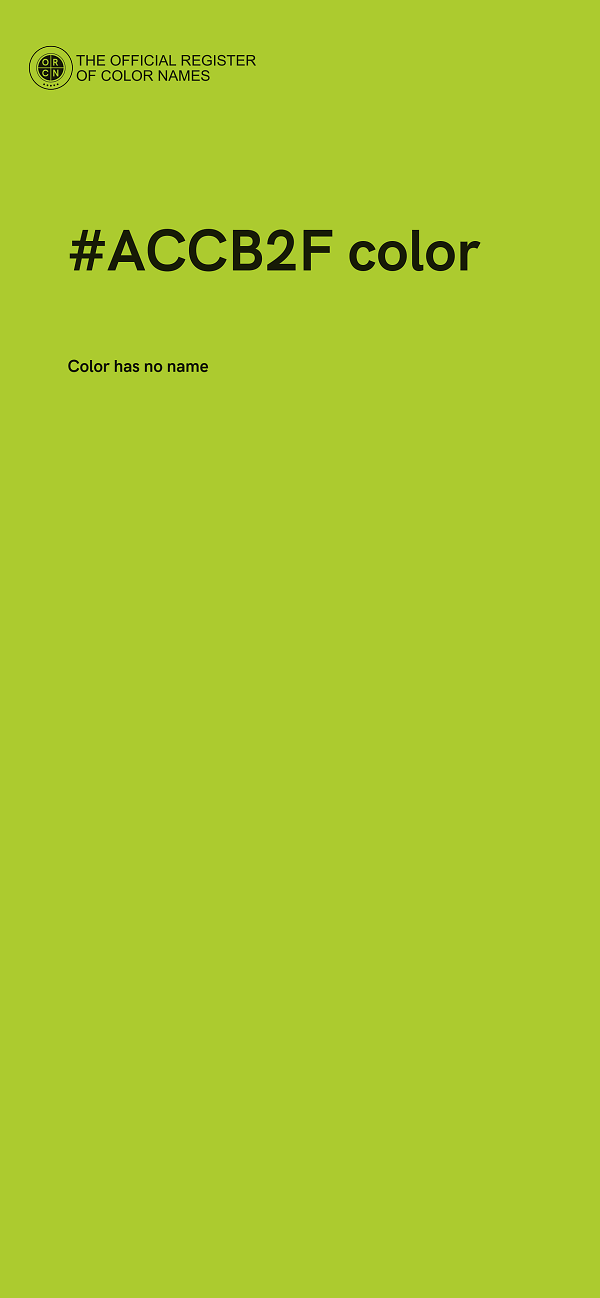#ACCB2F color image