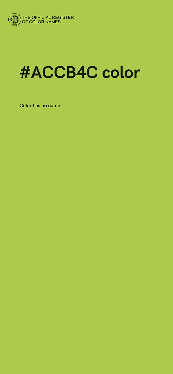 #ACCB4C color image