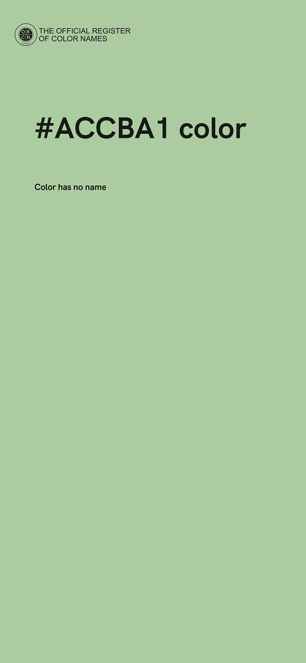 #ACCBA1 color image