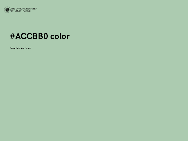 #ACCBB0 color image