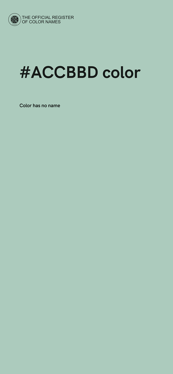 #ACCBBD color image